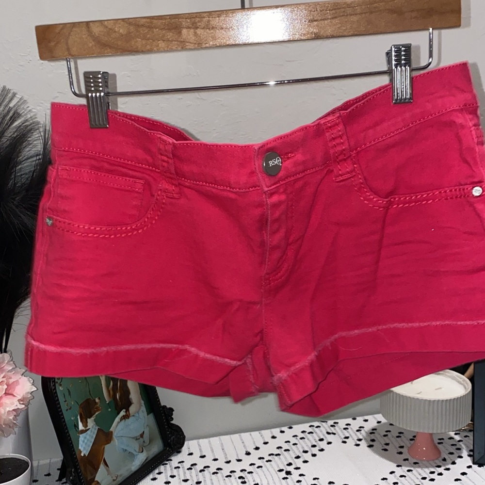 Denim shorts size 11. Worn a few times. Pink